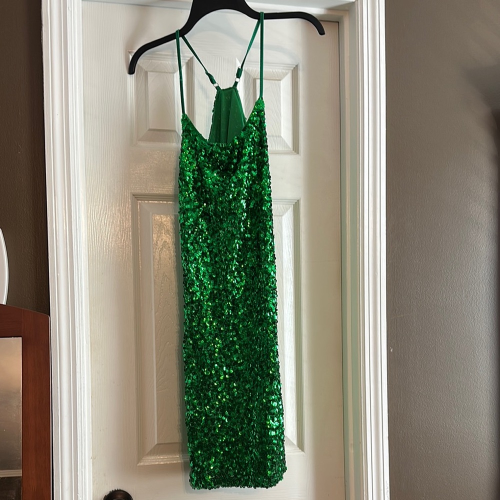 Green Sequin Dress